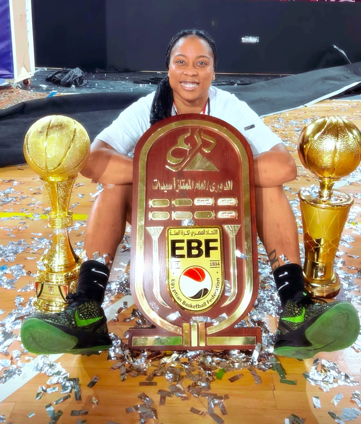 Cierra Dillard championne d’Égypte 2025/26 avec le Sporting Club